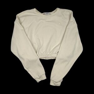 Gymshark X Whitney Simmons Ivory Crop Long Sleeve Pullover Women’s Small